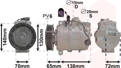 Van Wezel 5801K706 - Compresseur, climatisation cwaw.fr