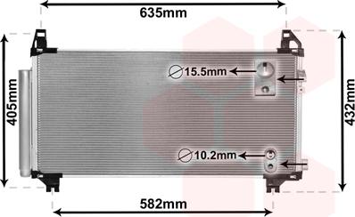 Van Wezel 53005680 - Condensateur, climatisation cwaw.fr