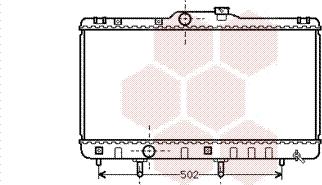 Van Wezel 53002148 - Radiateur, refroidissement du moteur cwaw.fr