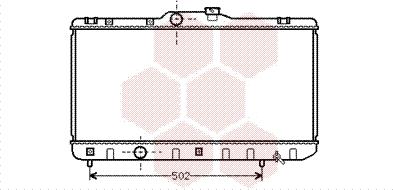 Van Wezel 53002188 - Radiateur, refroidissement du moteur cwaw.fr