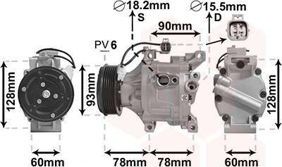 Van Wezel 5300K443 - Compresseur, climatisation cwaw.fr