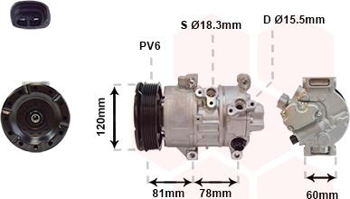 Van Wezel 5300K581 - Compresseur, climatisation cwaw.fr