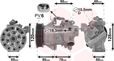 Van Wezel 5300K656 - Compresseur, climatisation cwaw.fr