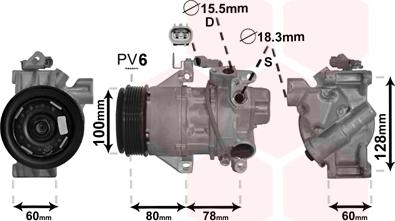 Van Wezel 5300K618 - Compresseur, climatisation cwaw.fr