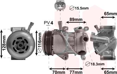 Van Wezel 5300K687 - Compresseur, climatisation cwaw.fr