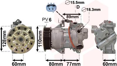 Van Wezel 5300K626 - Compresseur, climatisation cwaw.fr