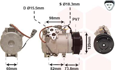 Van Wezel 5300K726 - Compresseur, climatisation cwaw.fr