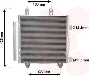 Van Wezel 53015705 - Condensateur, climatisation cwaw.fr