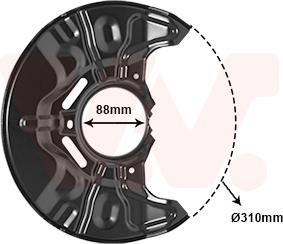 Van Wezel 5307371 - Déflecteur, disque de frein cwaw.fr