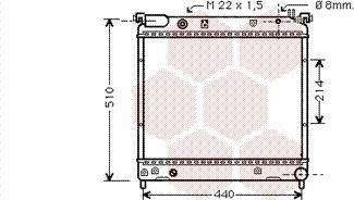 Van Wezel 52002036 - Radiateur, refroidissement du moteur cwaw.fr