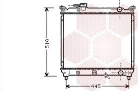 Van Wezel 52002033 - Radiateur, refroidissement du moteur cwaw.fr