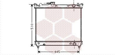 Van Wezel 52002024 - Radiateur, refroidissement du moteur cwaw.fr