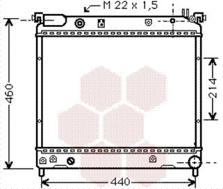 Van Wezel 52002025 - Radiateur, refroidissement du moteur cwaw.fr