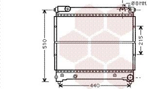 Van Wezel 52002074 - Radiateur, refroidissement du moteur cwaw.fr