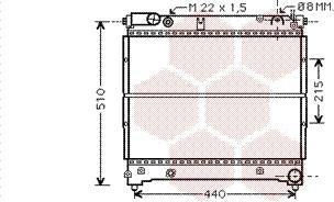 Van Wezel 52002070 - Radiateur, refroidissement du moteur cwaw.fr