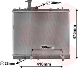 Van Wezel 52002701 - Radiateur, refroidissement du moteur cwaw.fr