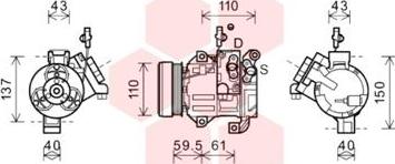 Van Wezel 5200K129 - Compresseur, climatisation cwaw.fr