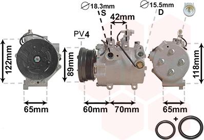 Van Wezel 5200K125 - Compresseur, climatisation cwaw.fr