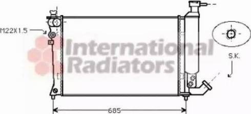 Van Wezel 09002057 - Radiateur, refroidissement du moteur cwaw.fr