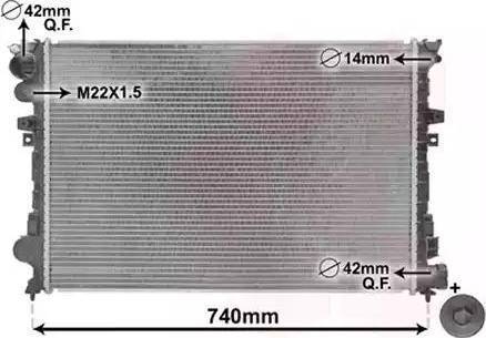 TEMPEST TP.15.61.875A - Radiateur, refroidissement du moteur cwaw.fr