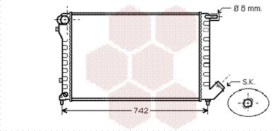 Van Wezel 09002195 - Radiateur, refroidissement du moteur cwaw.fr