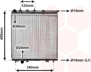 Van Wezel 09002190 - Radiateur, refroidissement du moteur cwaw.fr