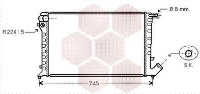 Van Wezel 09002193 - Radiateur, refroidissement du moteur cwaw.fr