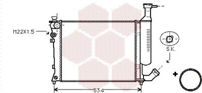 Van Wezel 09002149 - Radiateur, refroidissement du moteur cwaw.fr