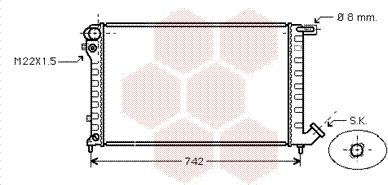 Van Wezel 09002145 - Radiateur, refroidissement du moteur cwaw.fr