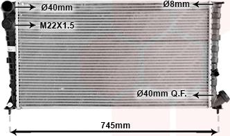 Van Wezel 09002142 - Radiateur, refroidissement du moteur cwaw.fr