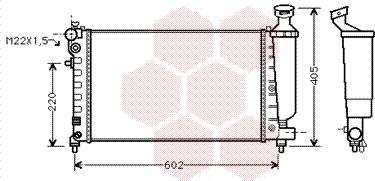 Van Wezel 09002119 - Radiateur, refroidissement du moteur cwaw.fr