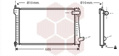 Van Wezel 09002182 - Radiateur, refroidissement du moteur cwaw.fr