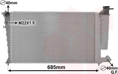 Van Wezel 09002135 - Radiateur, refroidissement du moteur cwaw.fr