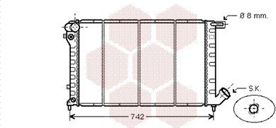 Van Wezel 09002138 - Radiateur, refroidissement du moteur cwaw.fr