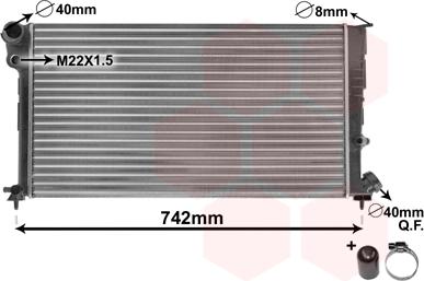 Van Wezel 09002137 - Radiateur, refroidissement du moteur cwaw.fr