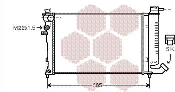 Van Wezel 09002123 - Radiateur, refroidissement du moteur cwaw.fr