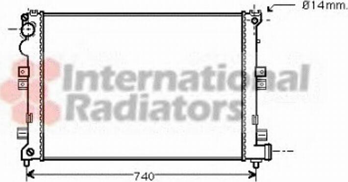 Van Wezel 09002208 - Radiateur, refroidissement du moteur cwaw.fr