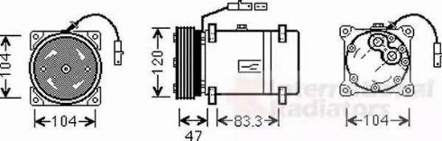 Van Wezel 0900K178 - Compresseur, climatisation cwaw.fr