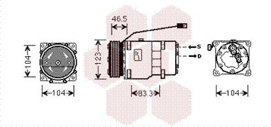 Van Wezel 0900K257 - Compresseur, climatisation cwaw.fr