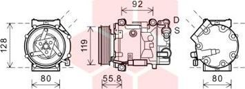 Van Wezel 0900K282 - Compresseur, climatisation cwaw.fr