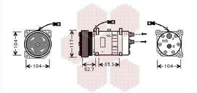 Van Wezel 0900K222 - Compresseur, climatisation cwaw.fr