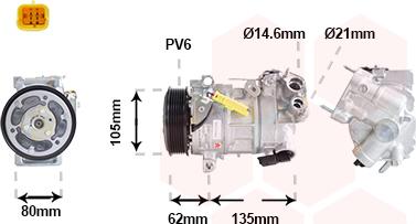 Van Wezel 0901K703 - Compresseur, climatisation cwaw.fr