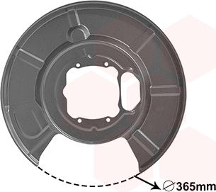 Van Wezel 0655373 - Déflecteur, disque de frein cwaw.fr