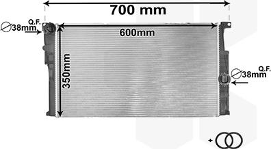 Van Wezel 06002446 - Radiateur, refroidissement du moteur cwaw.fr