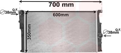 Van Wezel 06002455 - Radiateur, refroidissement du moteur cwaw.fr