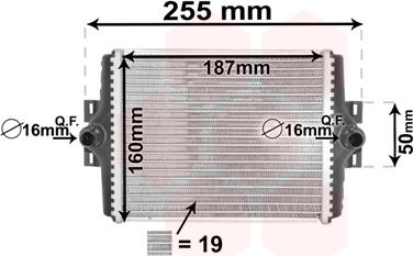 Van Wezel 06002450 - Radiateur, refroidissement du moteur cwaw.fr