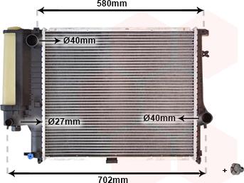 Van Wezel 06002121 - Radiateur, refroidissement du moteur cwaw.fr