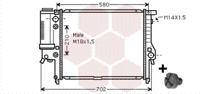 Van Wezel 06002122 - Radiateur, refroidissement du moteur cwaw.fr