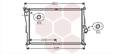 Van Wezel 06002335 - Radiateur, refroidissement du moteur cwaw.fr