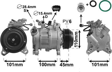 Van Wezel 0600K499 - Compresseur, climatisation cwaw.fr